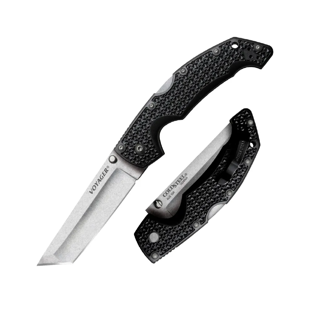 Нож раскладной Cold Steel (США) Voyager Large Tanto Point, 235 мм, нержавеющая сталь 3