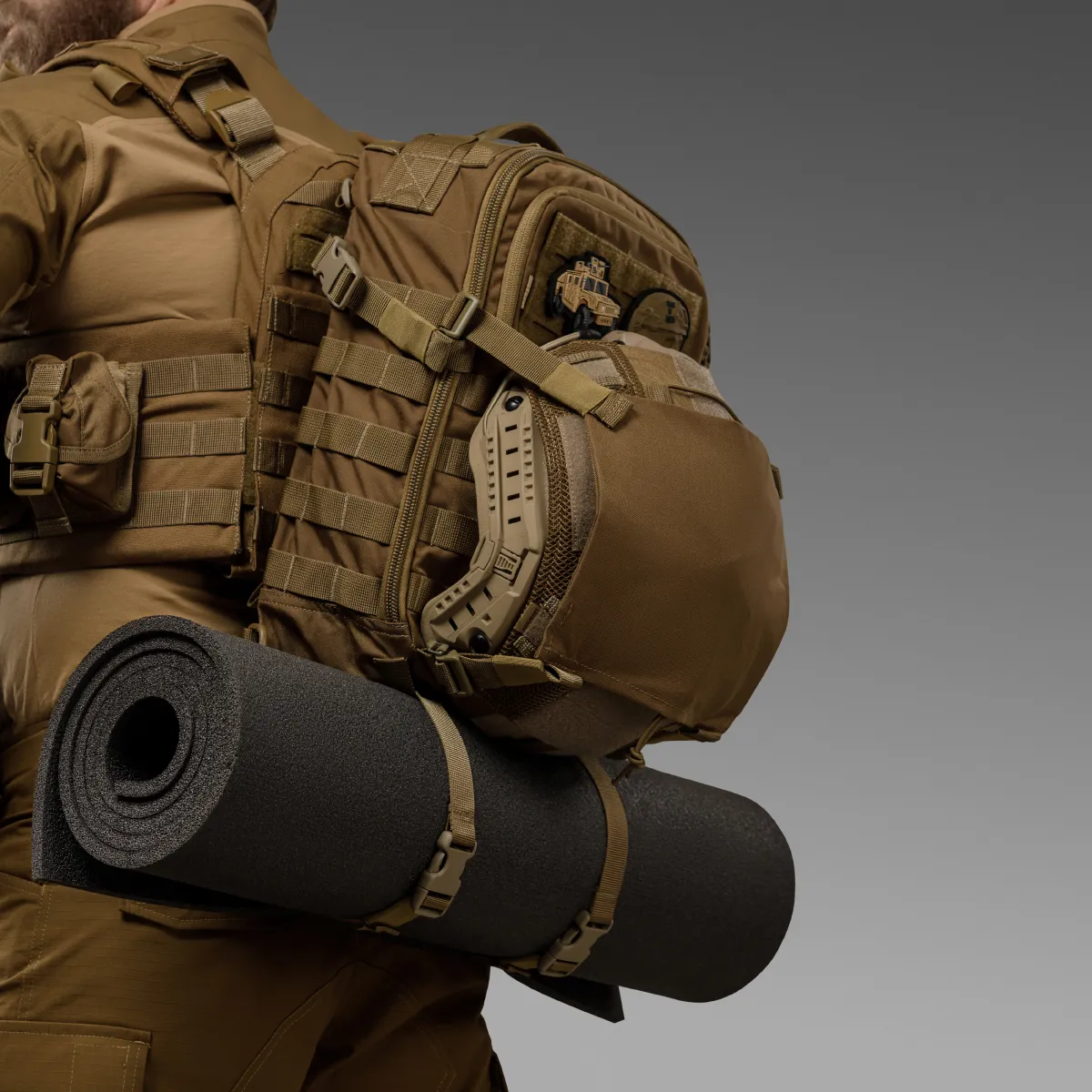 Тактичний рюкзак DP20 на 20 л. Cordura 1000D. Кріплення Molle. Койот 7