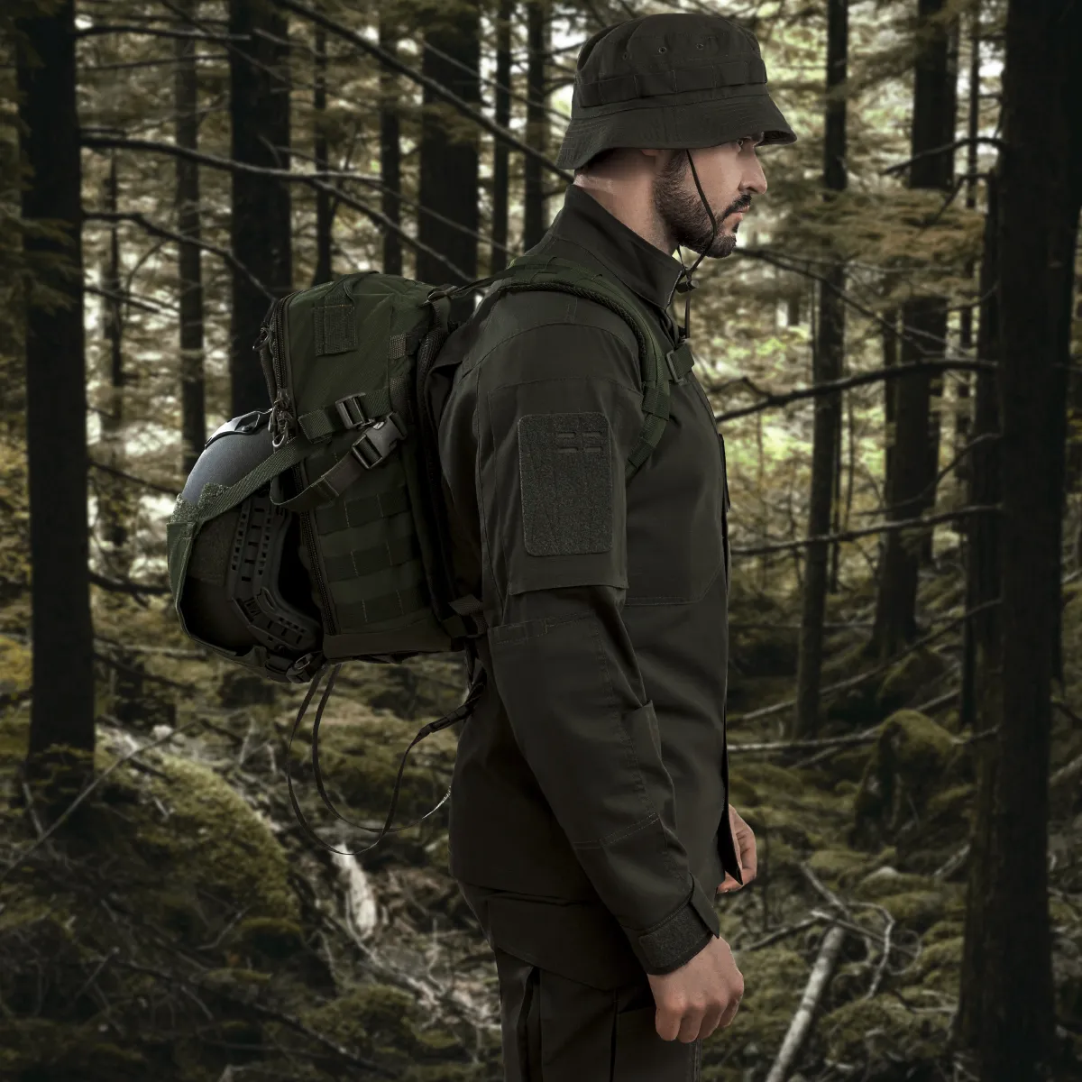 Тактический рюкзак DP20 на 20 л. Cordura 1000D. Крепление Molle. Олива 6