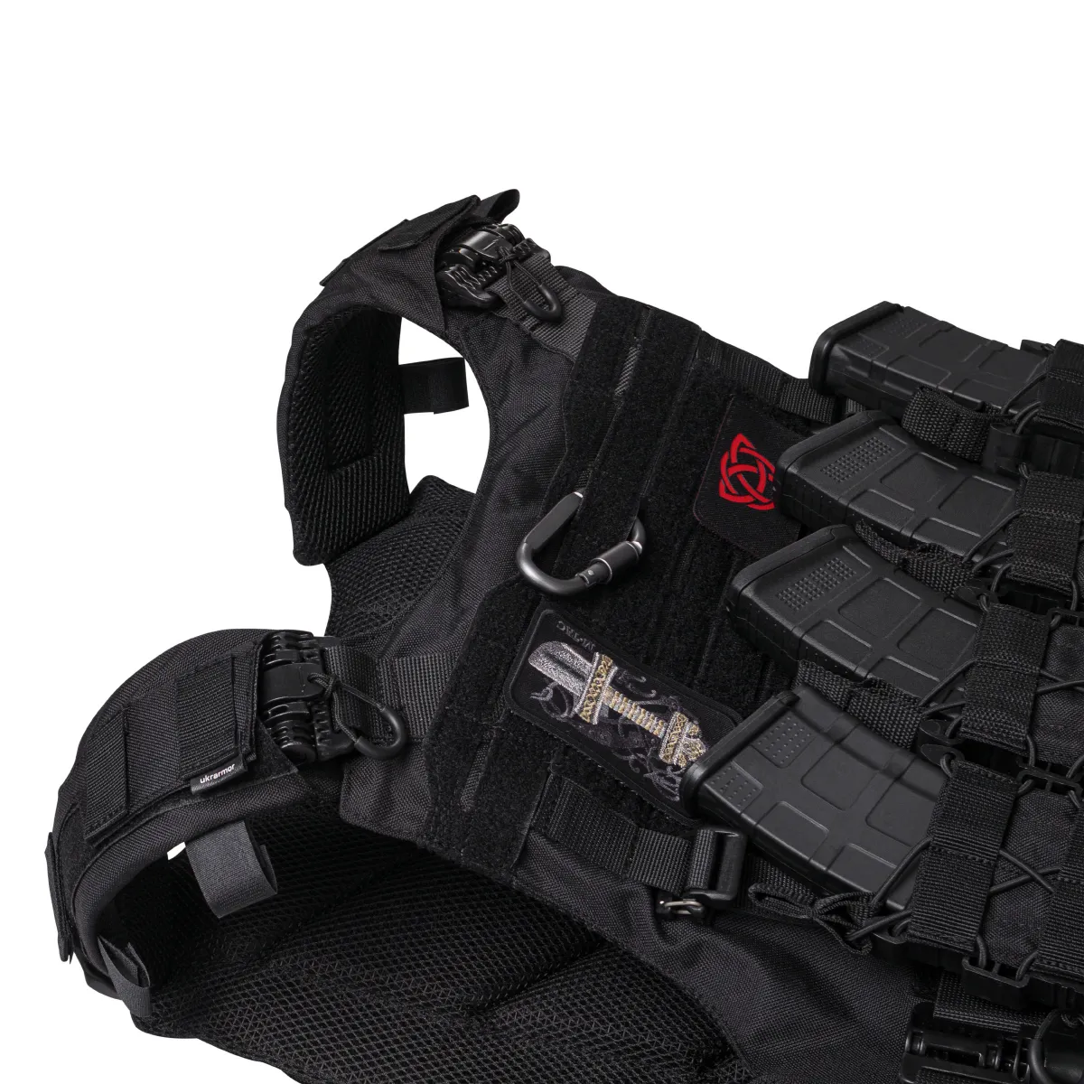 Плитоноска IBV (аналог IOTV). Збільшена площа захисту. Чорного кольору 10