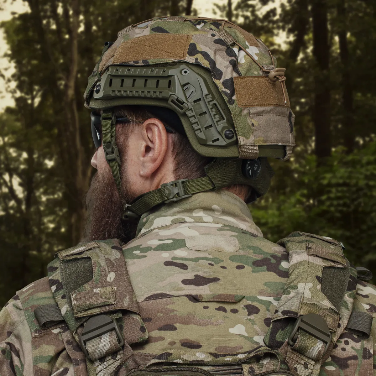 Маскировочный кавер для шлема Sestan-Busch (Хорватия). Мультикам. M 2