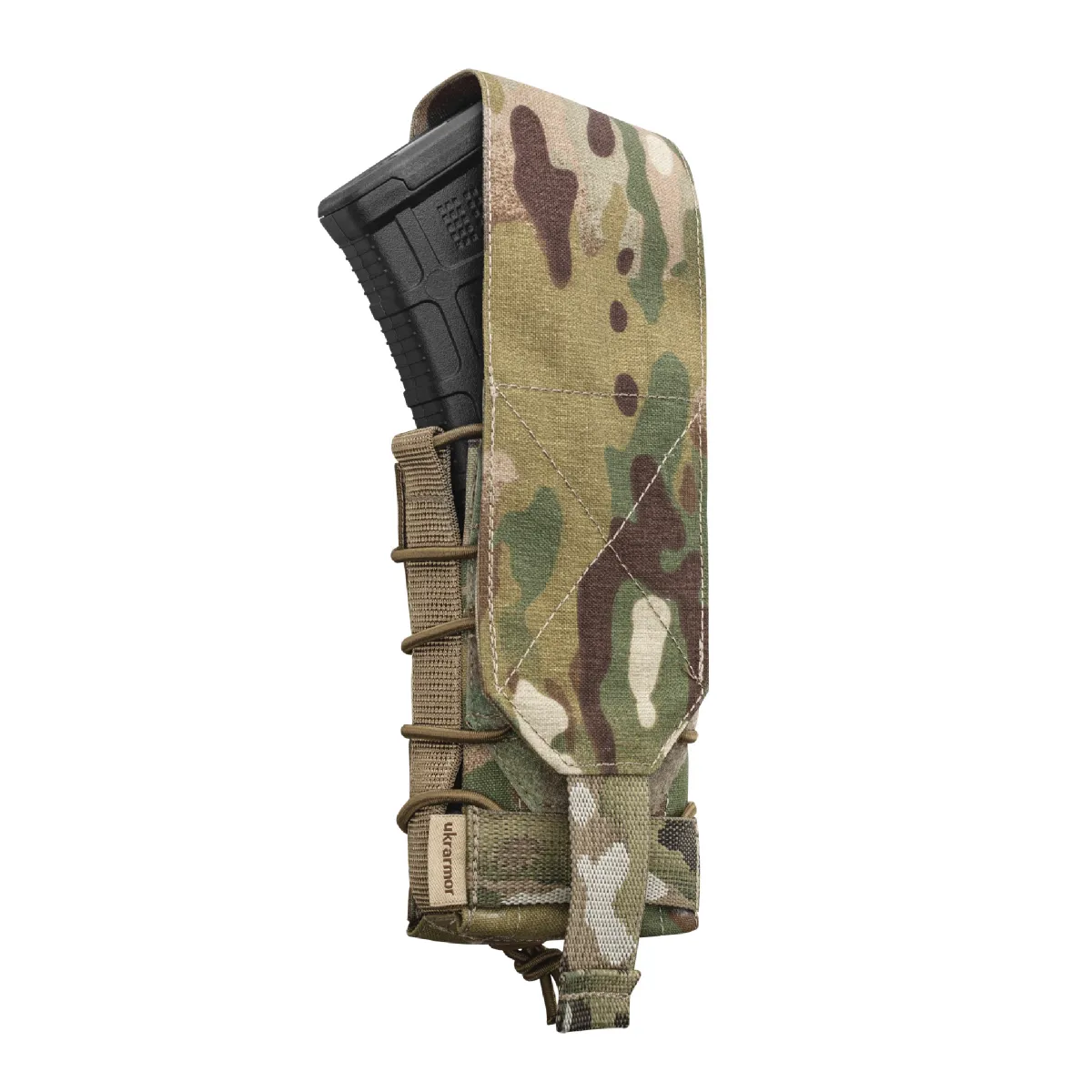 Одинарный закрытый подсумок с клапаном под магазин АК/АR. Мультикам. 3