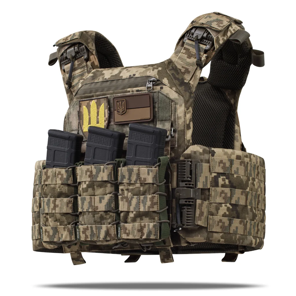 Бронежилет 4 уровня NIJ (PRO). Вес 6.4 кг. Керамические плиты PGD U-line ESAPI 2.95 кг. Пиксель (мм-14) 2