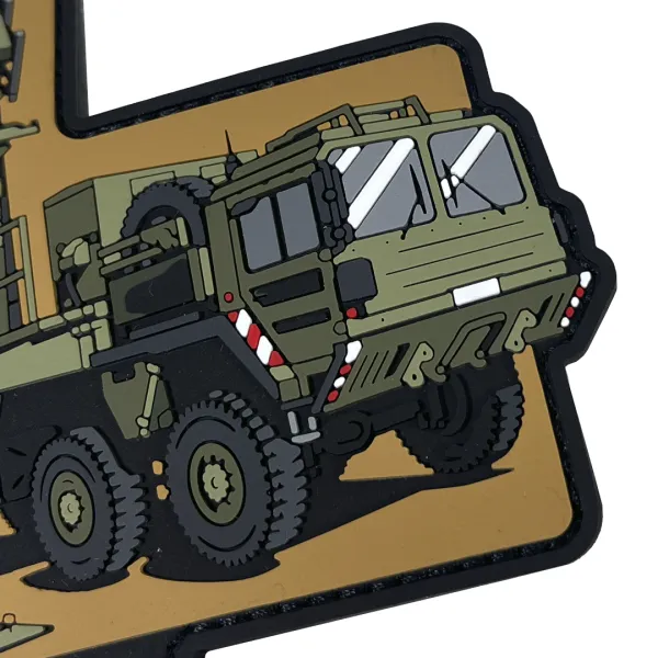 Патч (шеврон) «MIM-104 Patriot» від Patch hunter. М’який ПВХ пластик. Койот 2