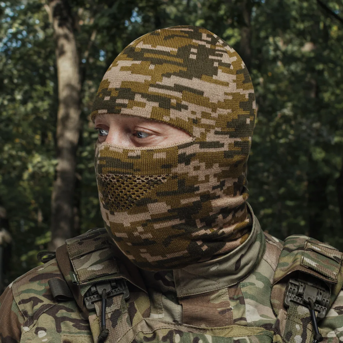 Балаклава тактична універсальна. Колір Піксель (мм-14). 3