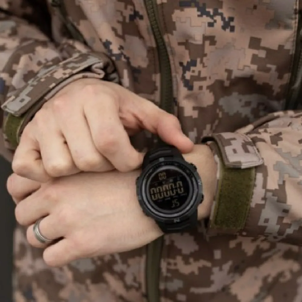 Часы тактические Skmei 1251 с таймером обратного отсчета. Черный 3