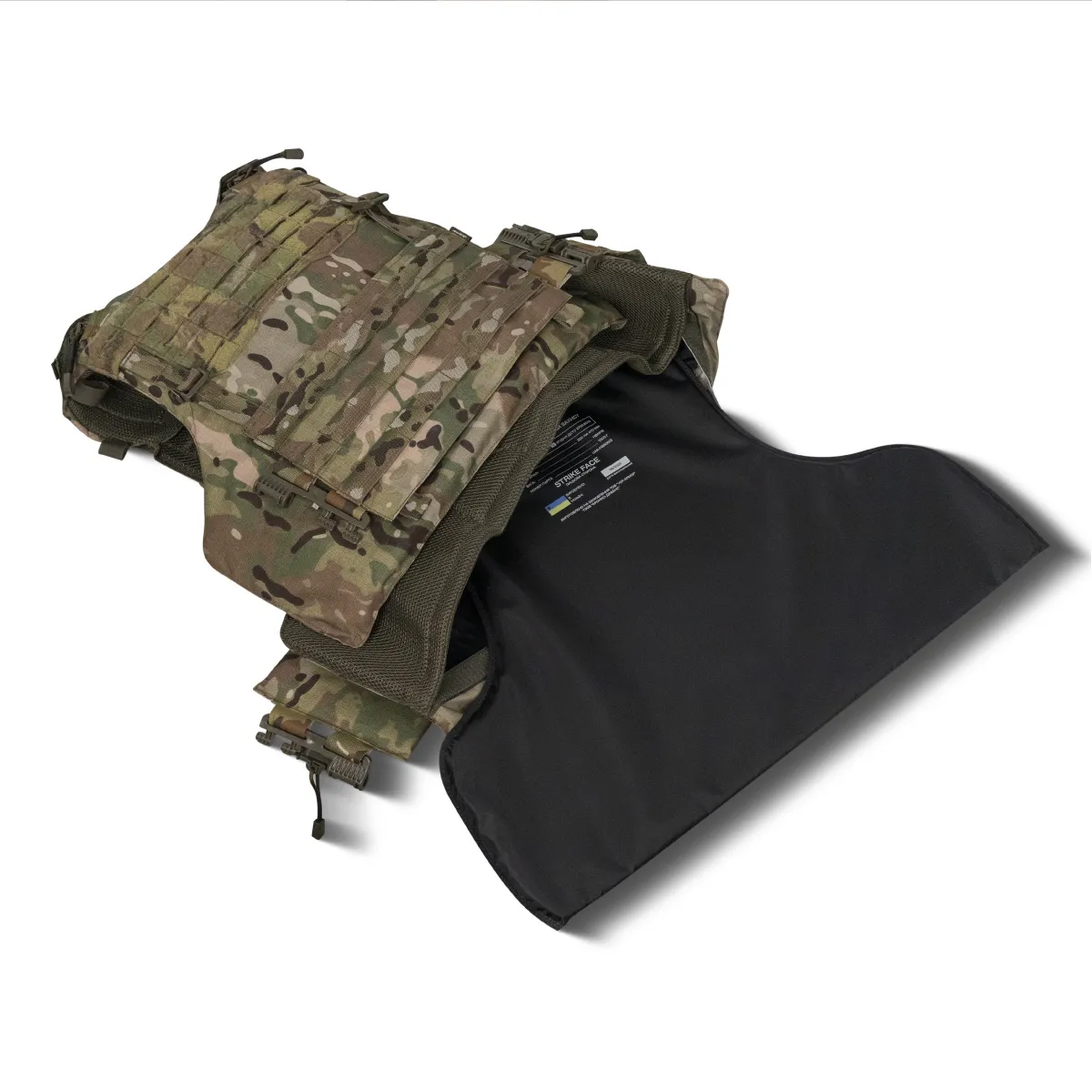 Боевой бронежилет IBV-2 (Stanag 2920). Вес 3.7 кг. Увеличенная площадь защиты. Мультикам. S/M 13