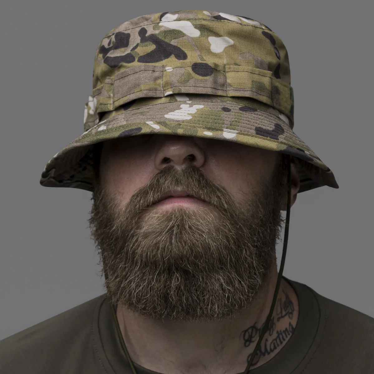 Капелюх тактичний Combat Hat (TDU ripstop). Колір Мультикам 7