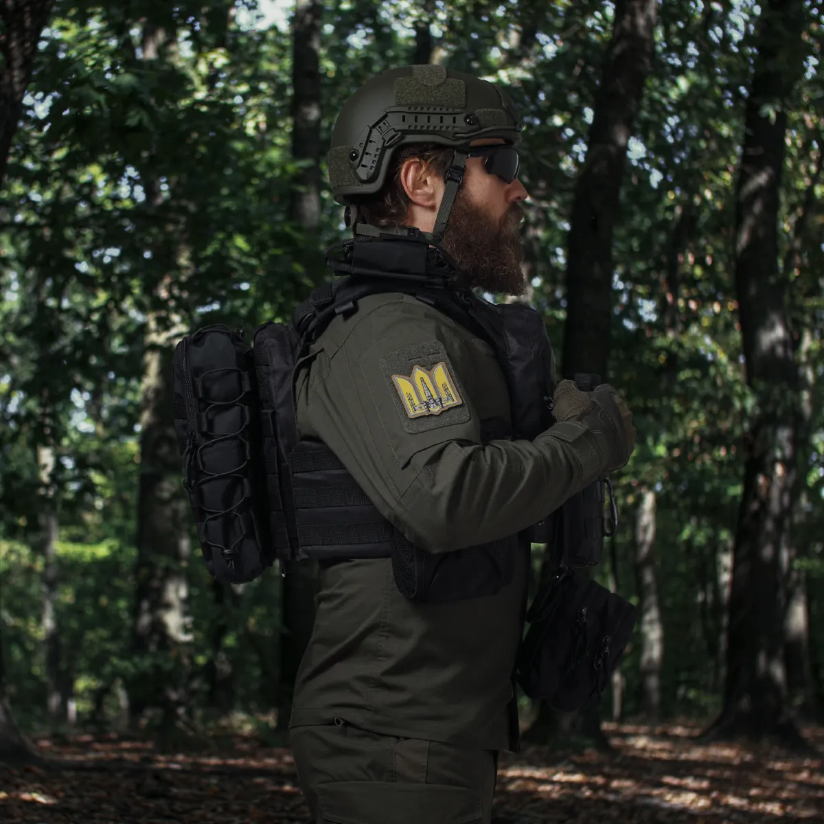 Тактичний рюкзак на 10 л. Кріплення Molle. Cordura 1000D. Чорний 8
