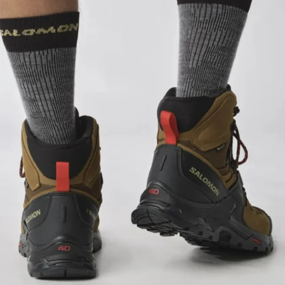 Черевики Salomon Quest 4 Gore-tex. Койот/червоний 3