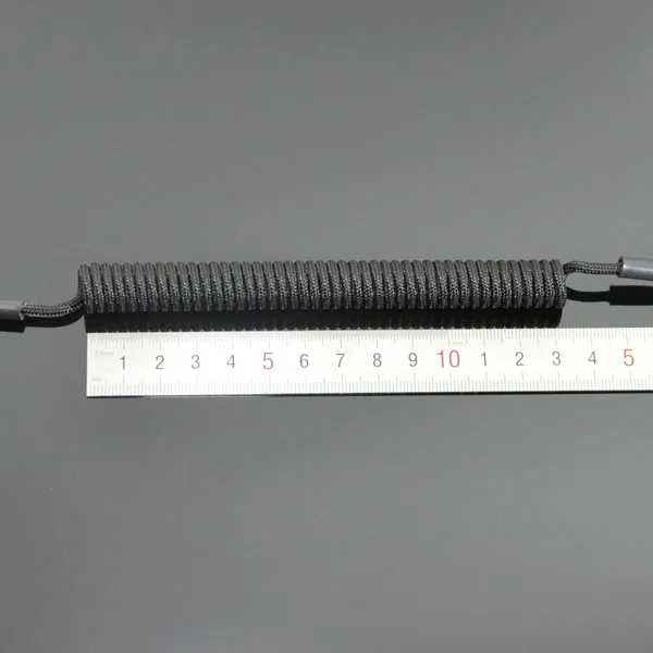 Шнур страхувальний Standard з воронованим карабіном. Навантаження до 50 кг. Чорний 4