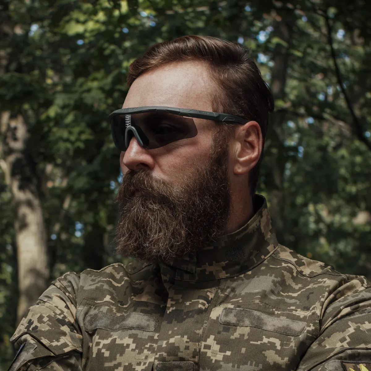 Очки тактические Trevix со сменными поликарбонатными линзами. Серые 3