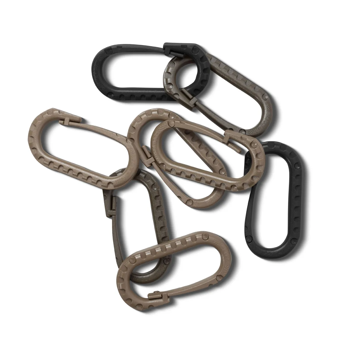 Карабін пластиковий універсальний, 60 х 40 мм. Колір Койот 4