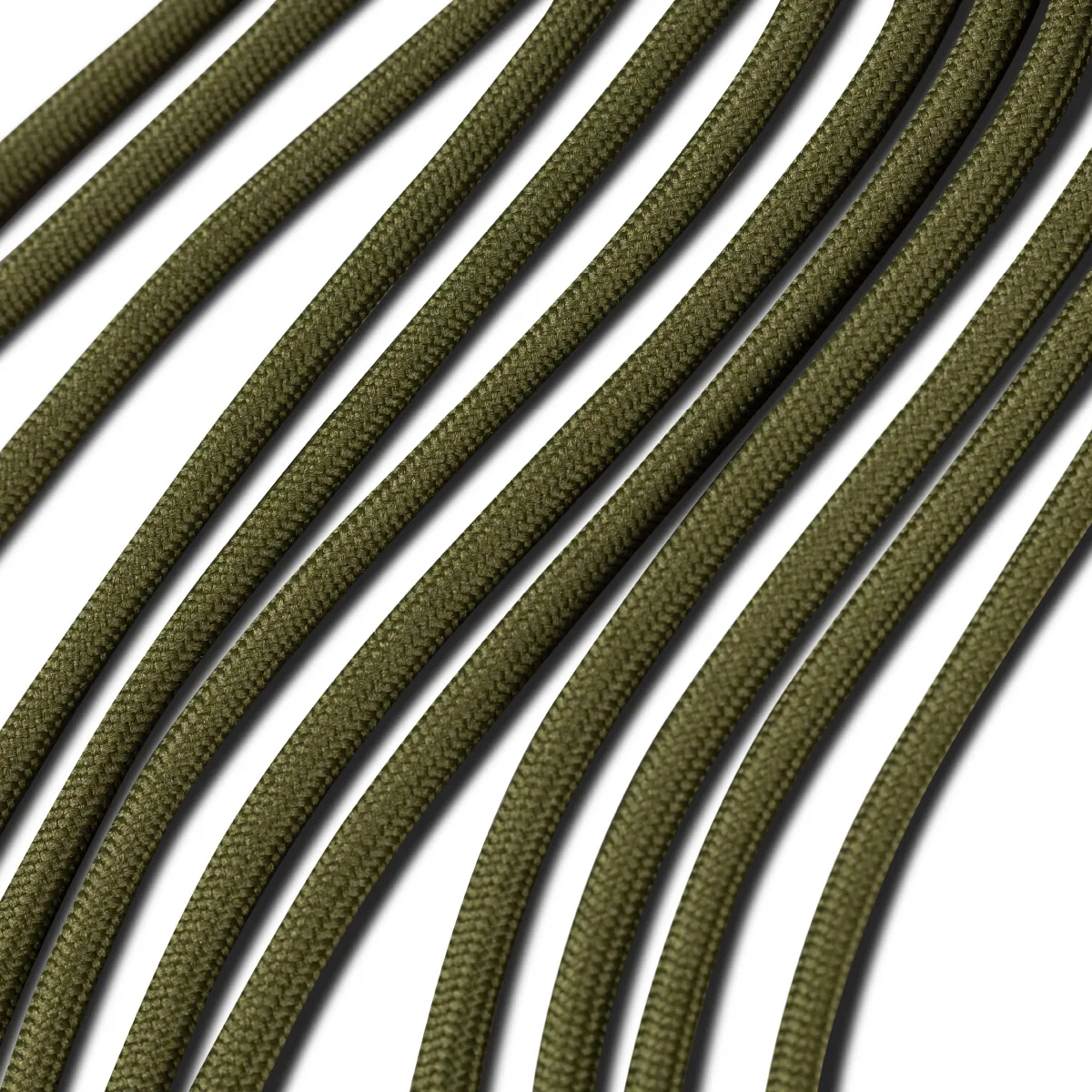 Шнурки для тактичного та трекінгового взуття, 120 см. Олива 2