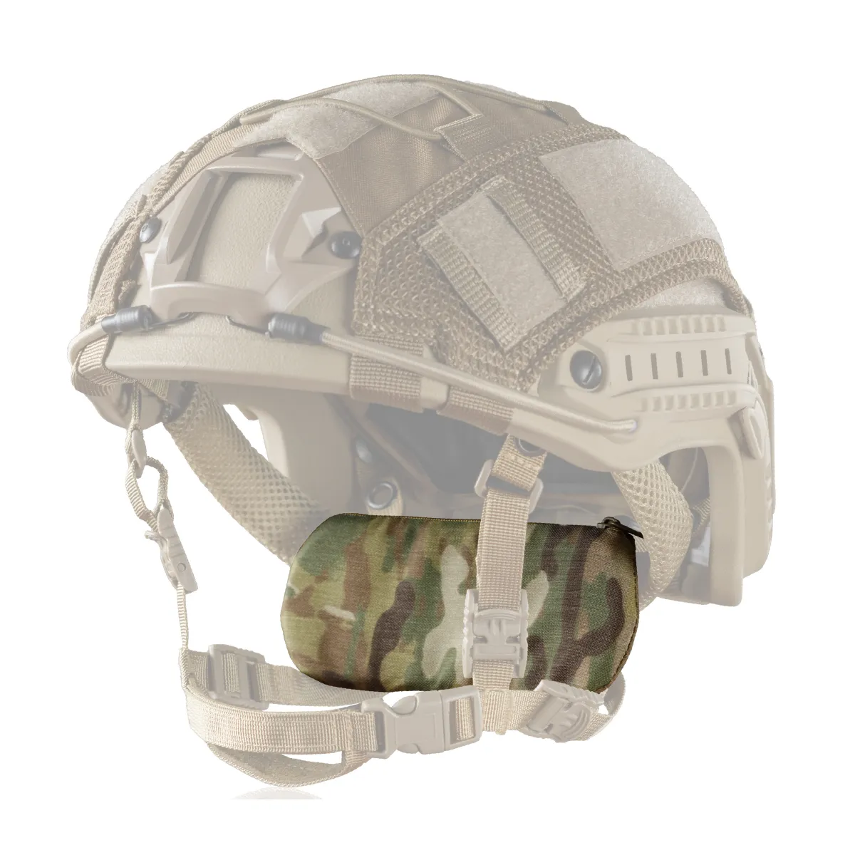Баллистическая защита затылка (с креплением на шлем) 2-го класса защиты. Мультикам 4