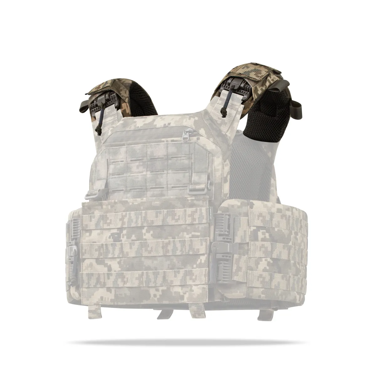 Сменные плечевые демпферные лямки на плитоноску PRO, IBV и аналогов. Пиксель 2