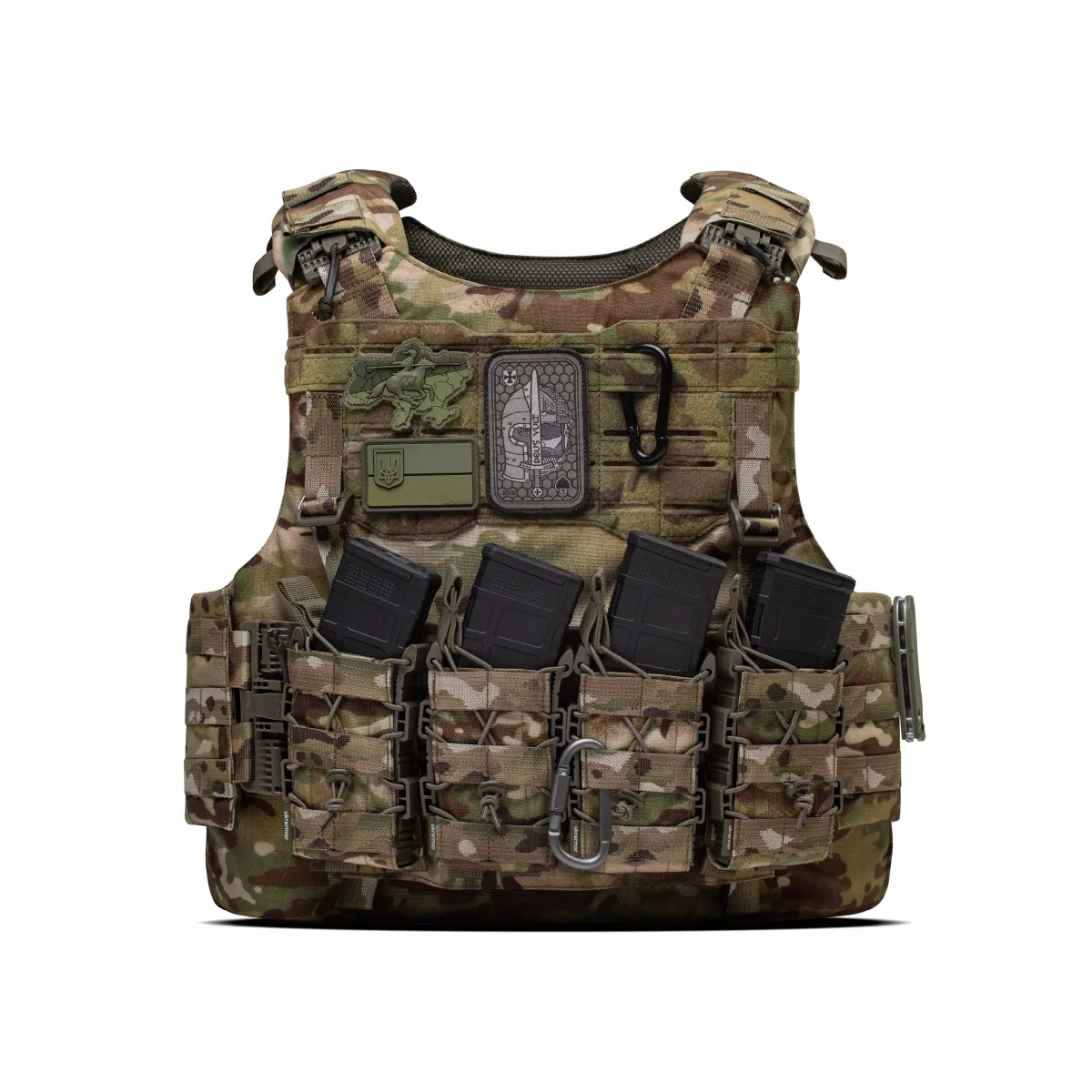 Плитоноска IBV (аналог IOTV). Увеличенная площадь защиты. Цвет Мультикам 5