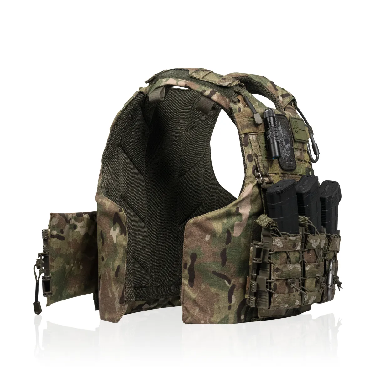 Плитоноска IBV (аналог IOTV). Увеличенная площадь защиты. Цвет Мультикам 2