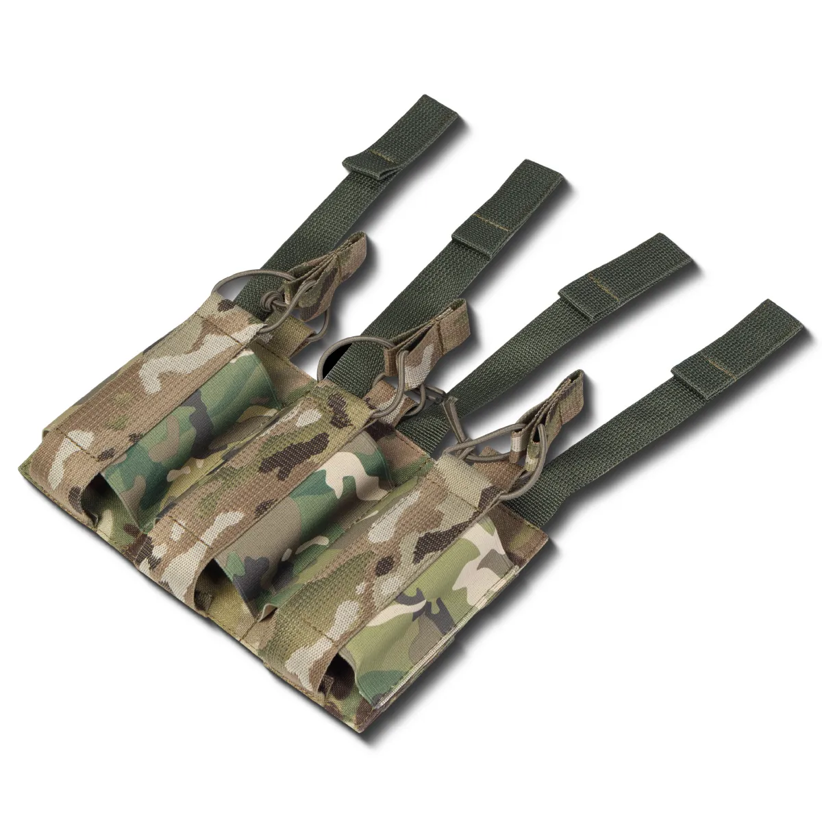 Потрійний еластичний підсумок для магазинів АК/АR відкритого типу з кріпленням MOLLE. Мультикам 6