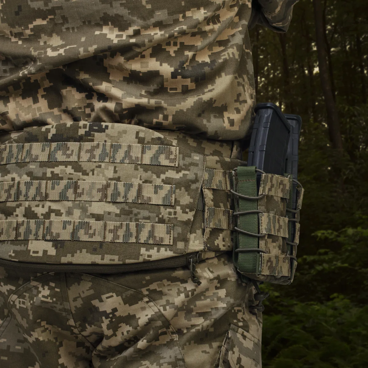 Одинарний підсумок під магазини АК/АR (тканевий). Піксель (мм-14) 7