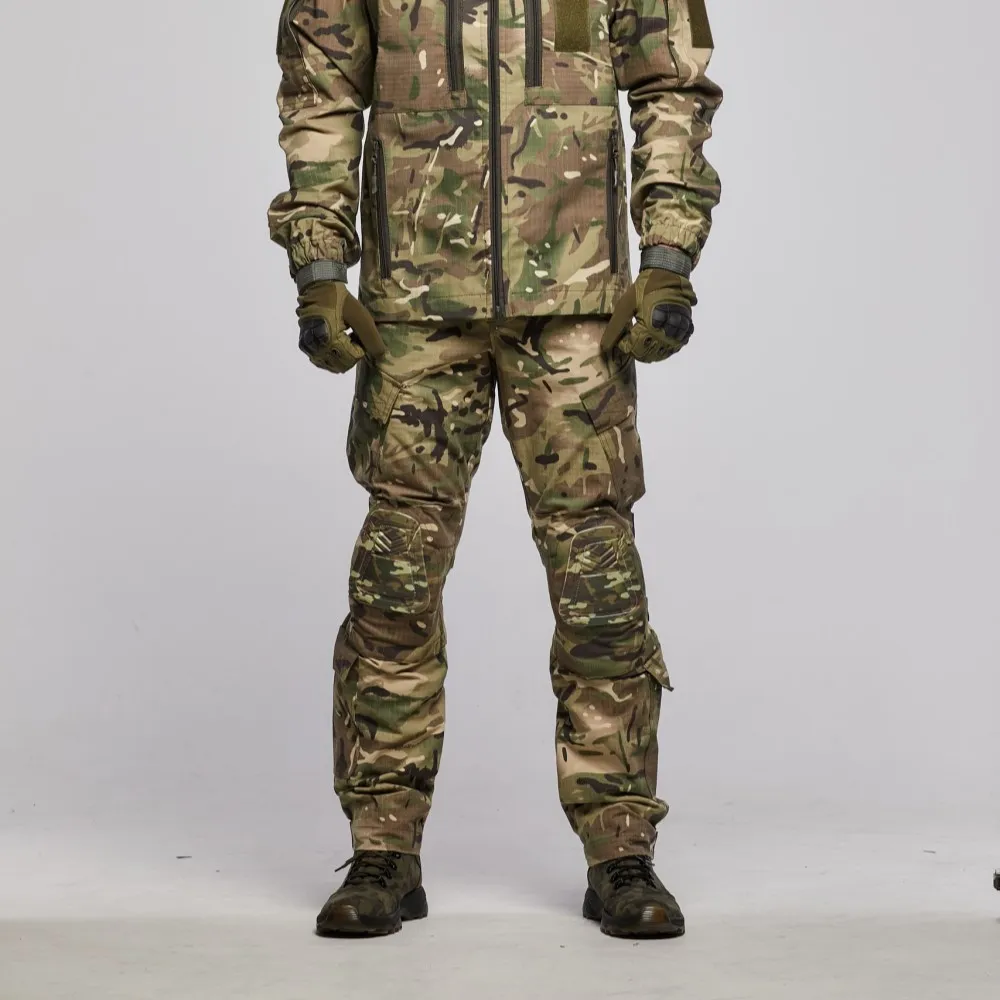Тактические штаны с наколенниками. Армированный Rip-Stop, мультикам 2
