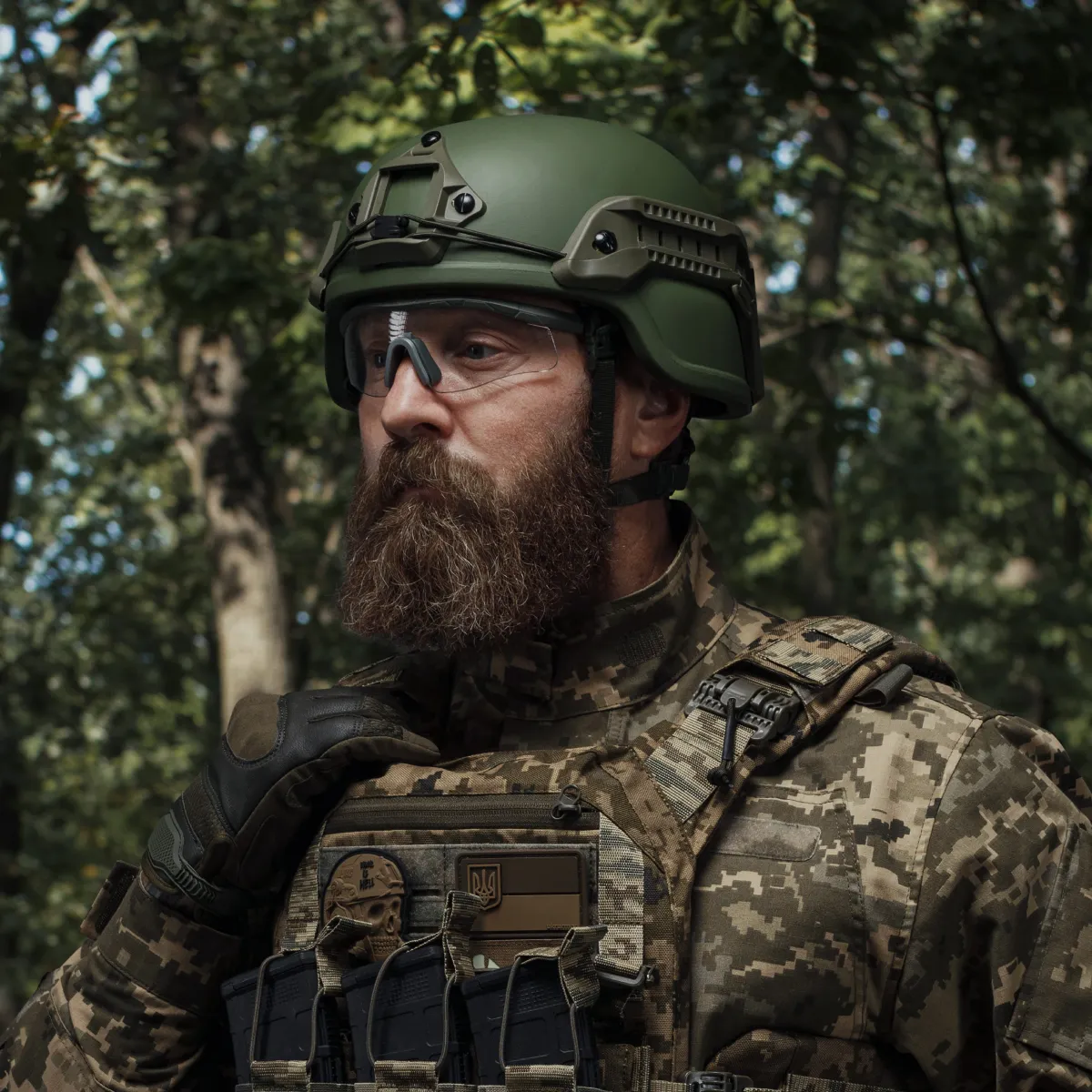 Очки тактические Trevix со сменными поликарбонатными линзами. Серые 7