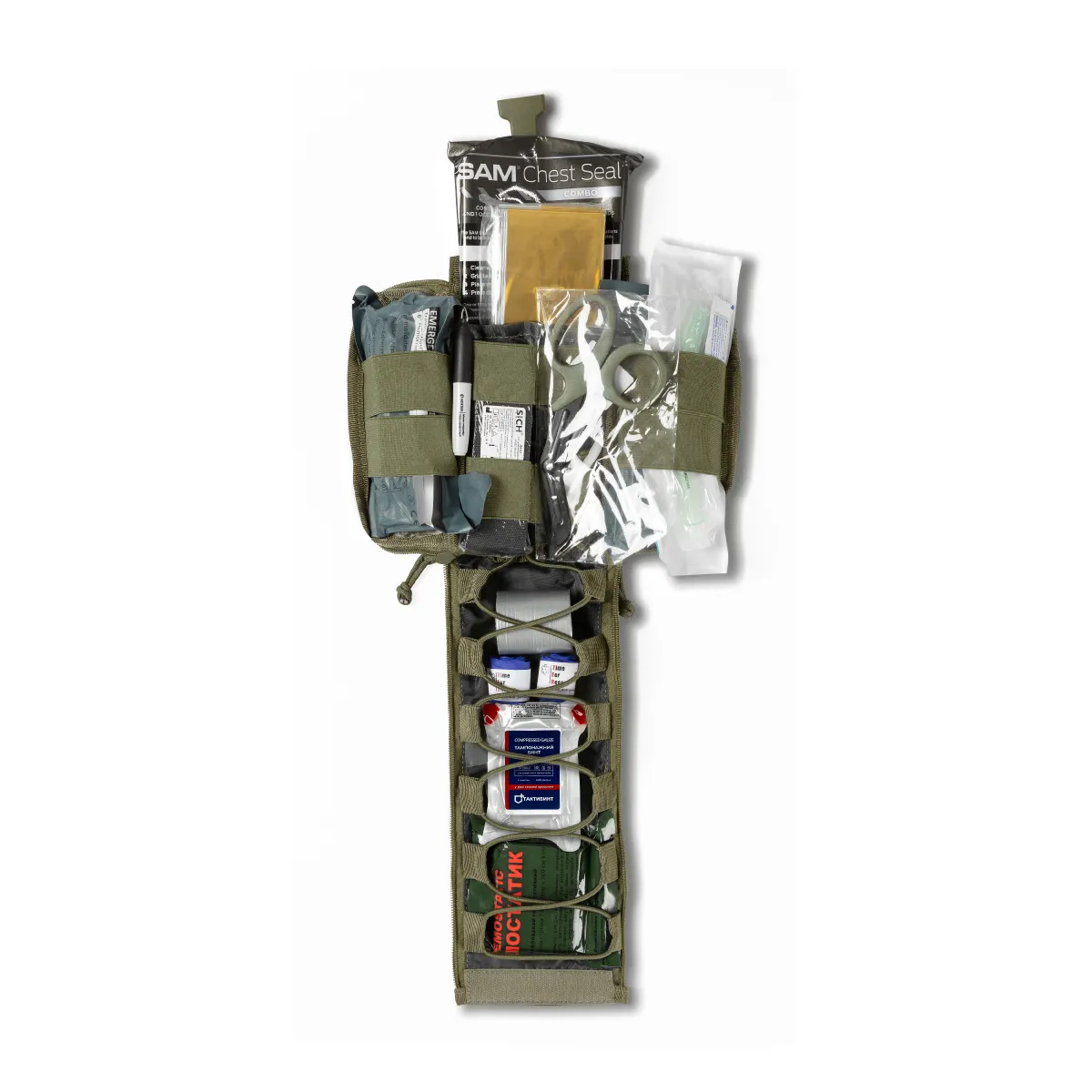 Медичний комплект B-TAK (Basic Trooper Aid Kit) для невідкладної допомоги. Піксель 2