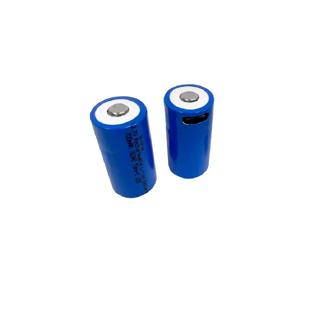 Акумуляторна батарея літієва CR123A (16340) 700mAh з роз'ємом Type-C, 3.7V Lithium 2