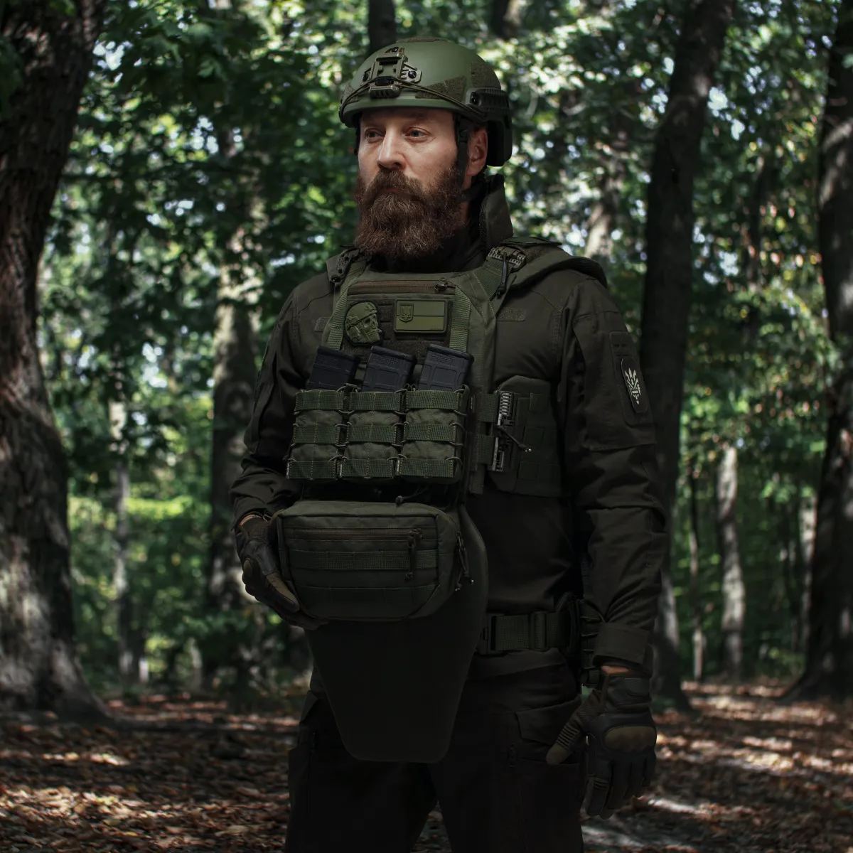 Сумка-напашник стандартна. Матеріал Cordura 1000. Олива 3