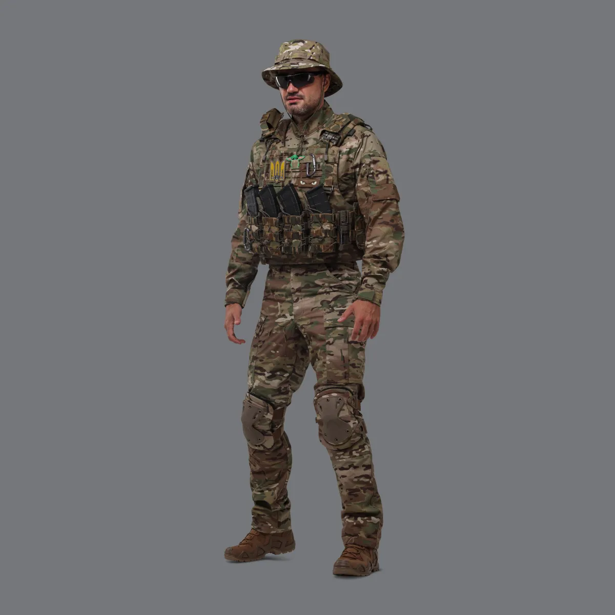 Наколінники тактичні  P1G-Tac “LWP”. Cordura 500. Колір Мультикам/Multicam 8