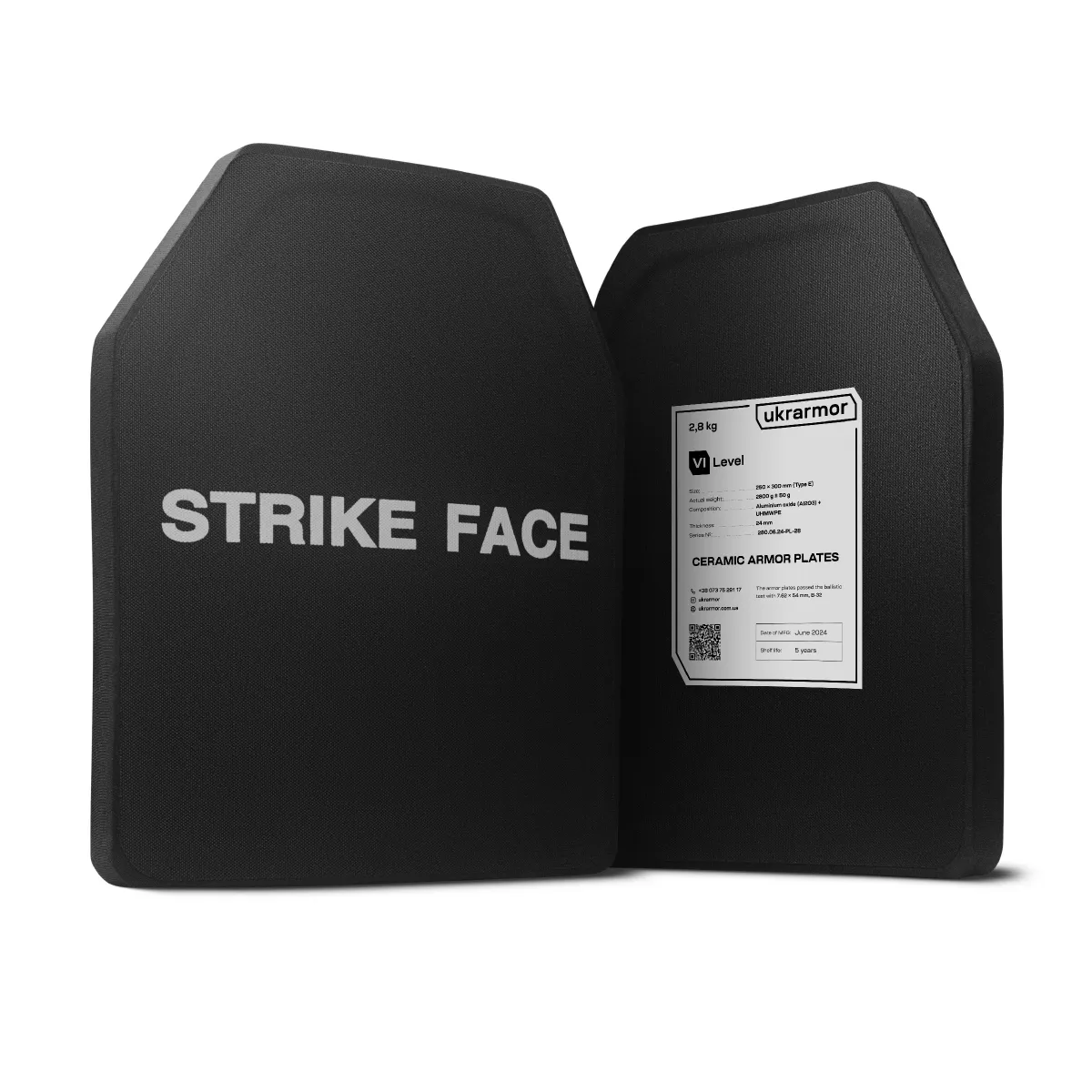 Плиты керамика 6 класс защиты (комплект). Вес 5.6 кг. Размер M (25х30 см.) 11