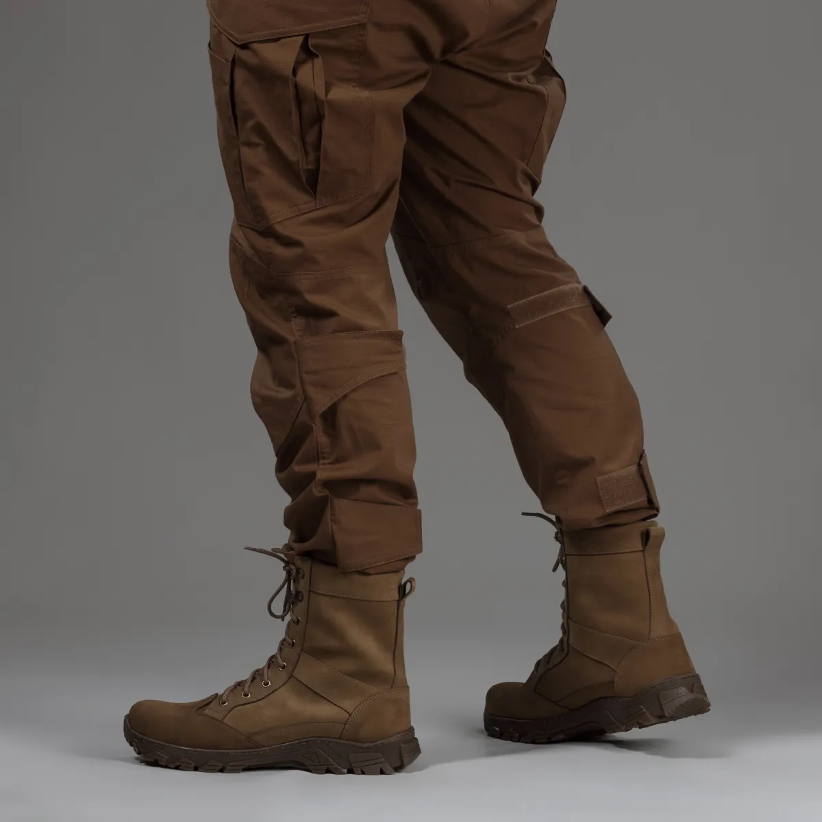 Берці зимові тактичні високі WarFlex. Шкіряні (нубук). Підвищена міцність. Койот 6