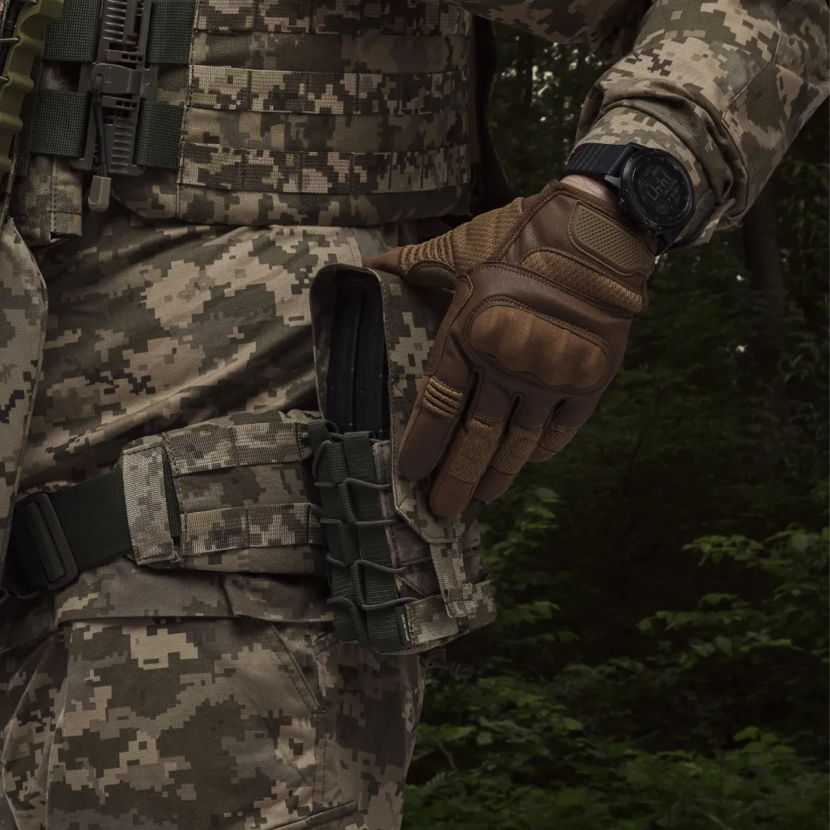 Подвійний закритий підсумок з клапаном під магазини АК/АR. Піксель (мм-14). 5