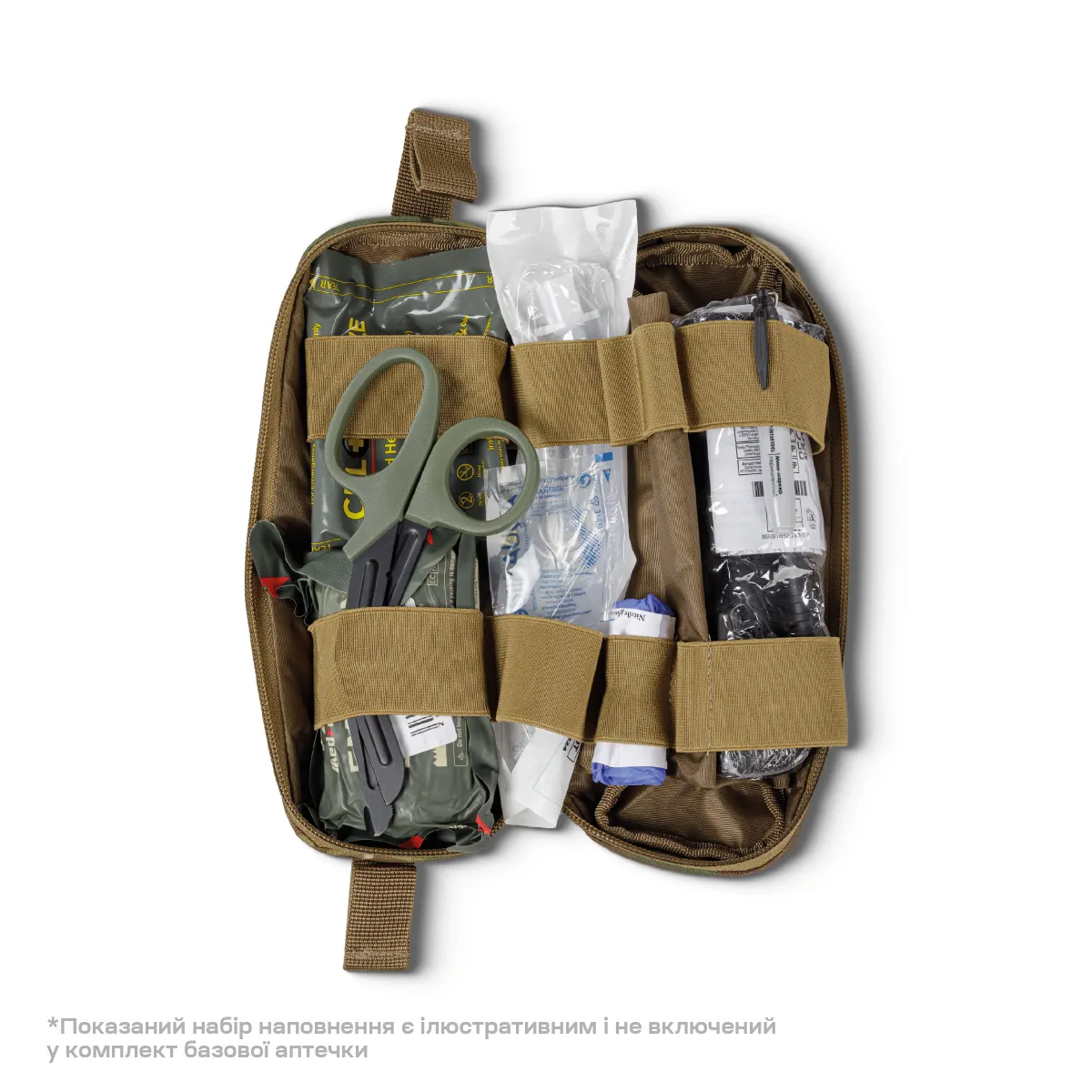 Аптечка тактическая горизонтальная Slim MP, влагостойкая. Черный 4