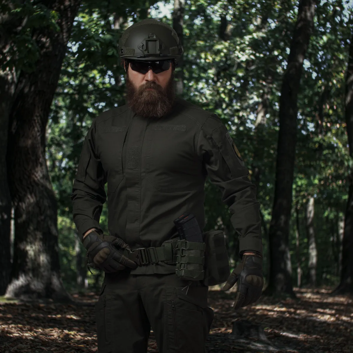 Комплект Modular Battle Belt L/XL 1-го класса защиты. Тактический пояс с обвесами. Олива 7