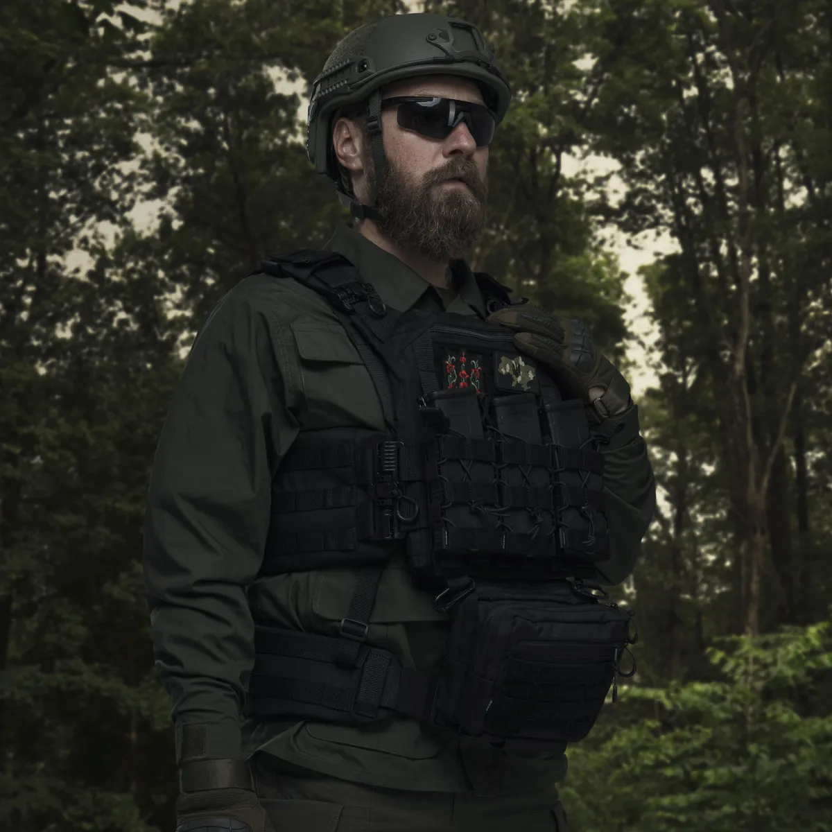 Сумка-напашник PRO 2-го класса защиты. Размер L (16х22 см). Материал Cordura 1000. Черный 4