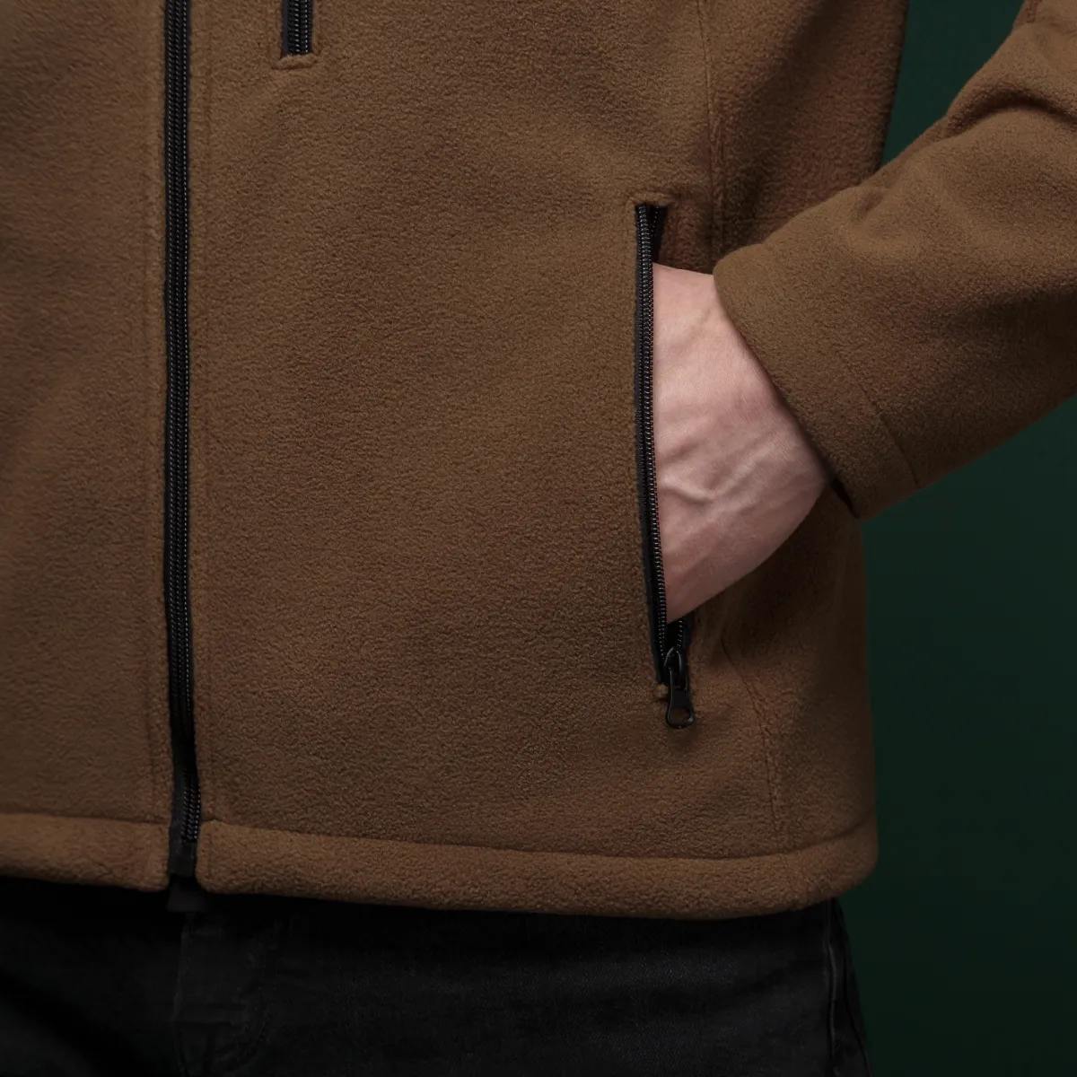 Флисовая кофта Ukrarmor Patrol Pullover Fleece Coyote. Polyester, windproof 4