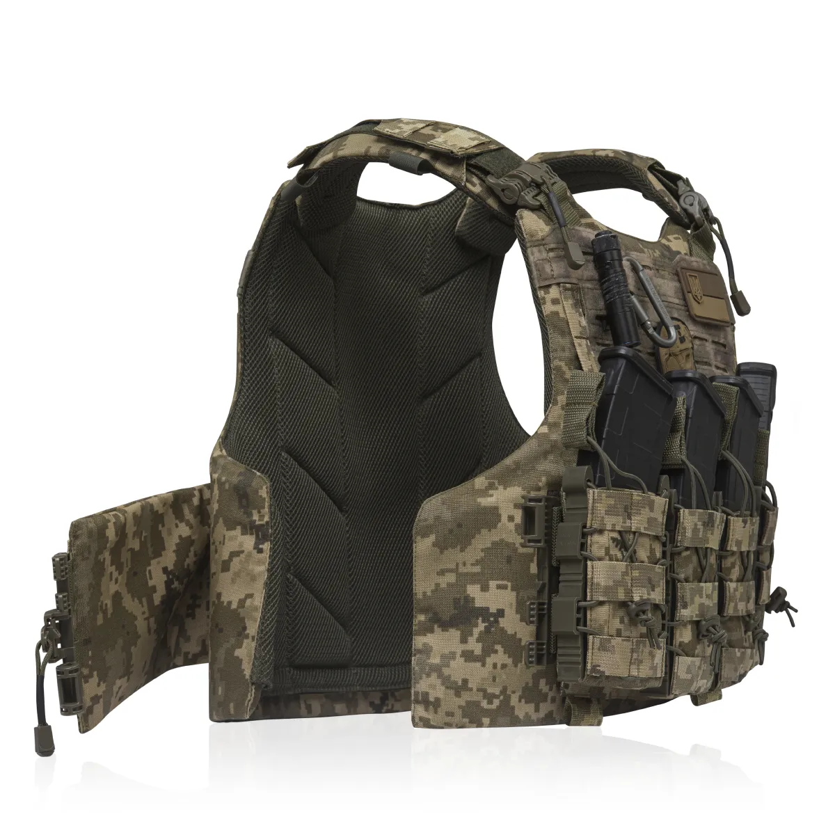 Бойовий бронежилет IBV-2 (Stanag 2920). Вага 4.3 кг. Збільшена площа захисту. Піксель (мм-14).  L/XL 2