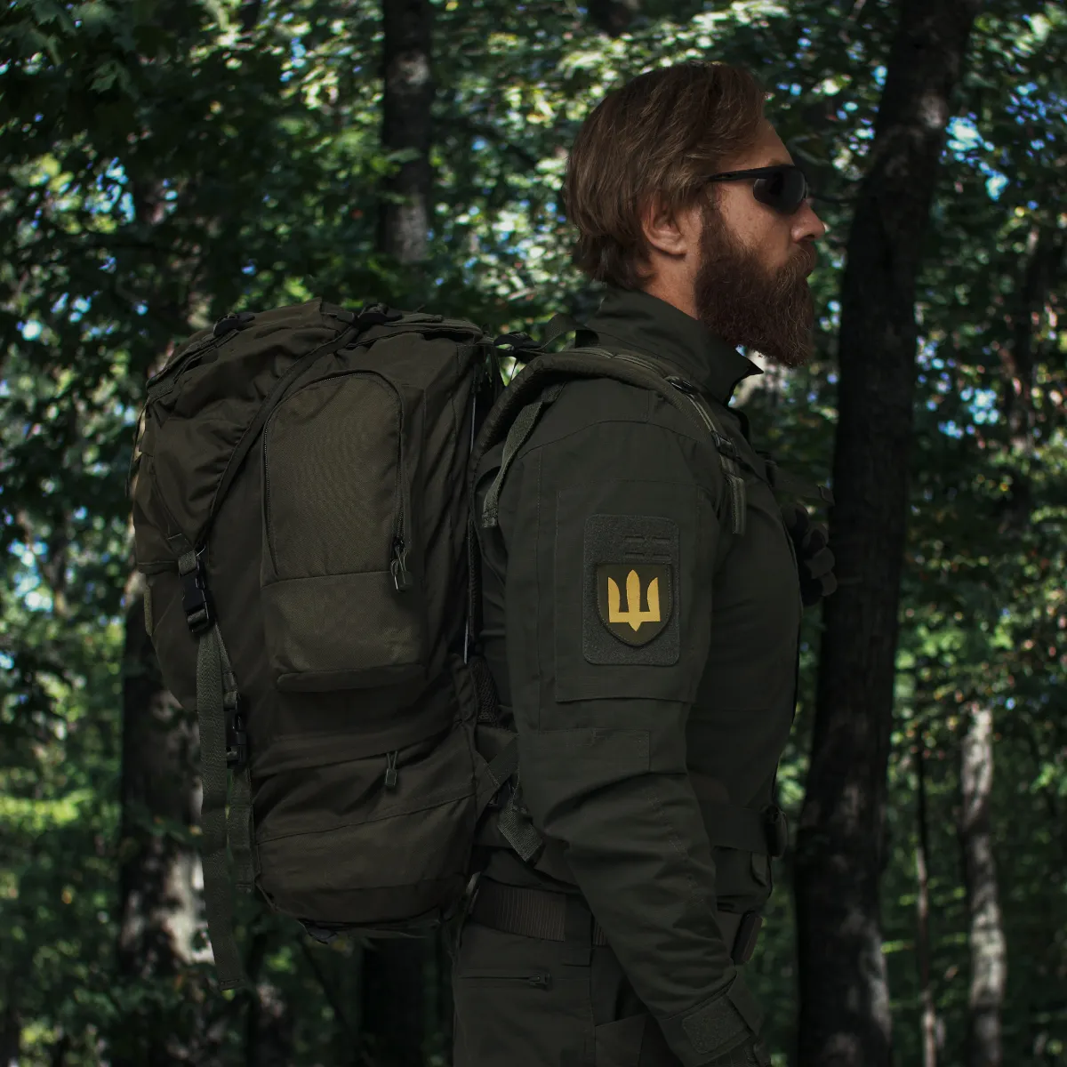 Рюкзак Mil-Tec на 75 л с водоотталкивающим покрытием. Олива 4