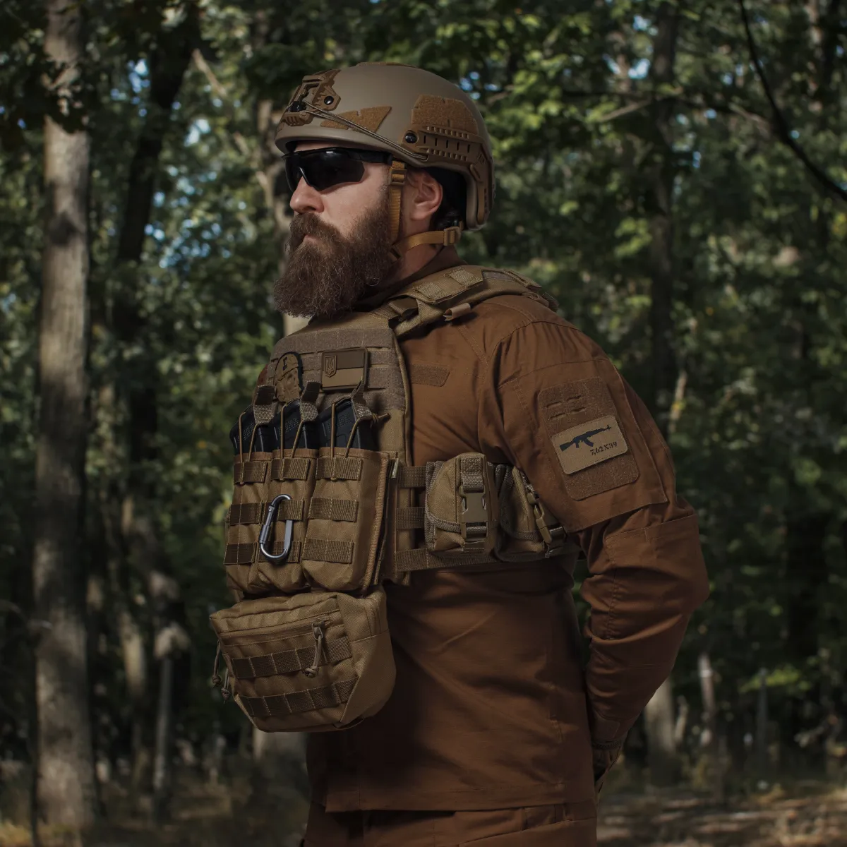 Подсумок под гранату. Крепление Molle. Cordura 1000. Койот 5