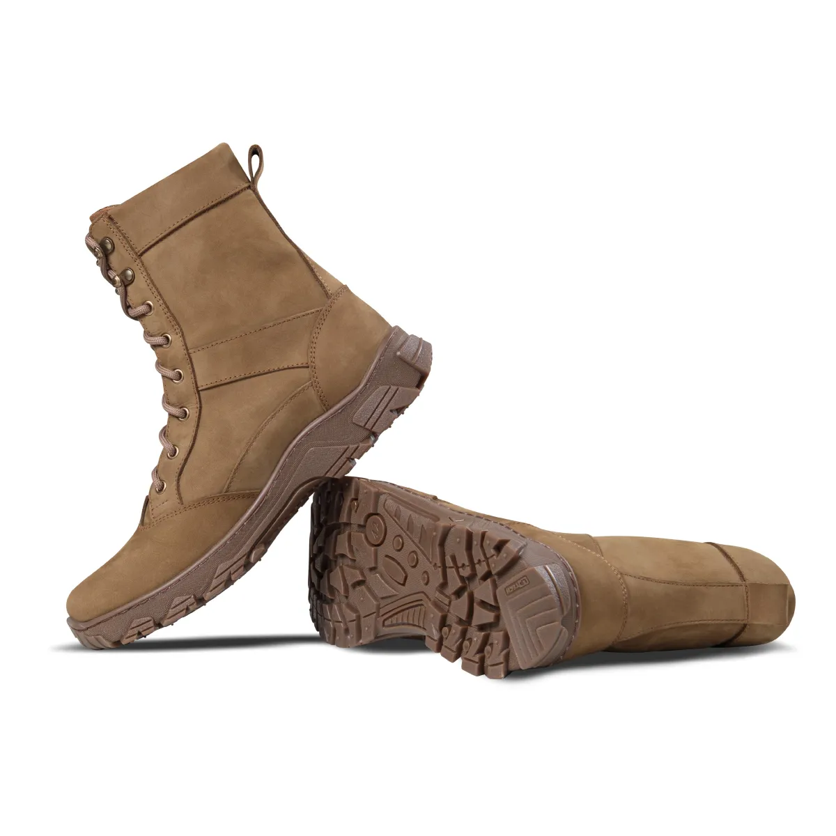 Берці зимові тактичні високі WarFlex. Шкіряні (нубук). Підвищена міцність. Койот 10