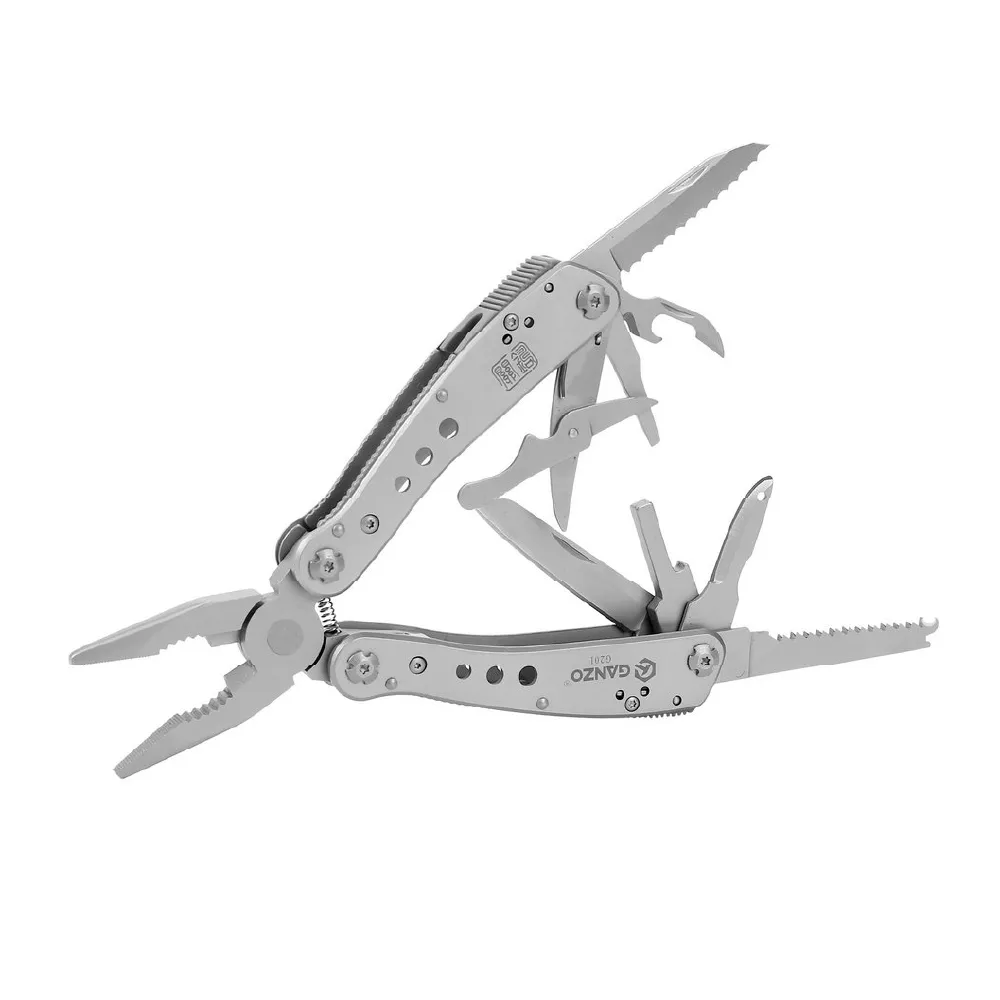 Мультитул Ganzo G201. Нержавеющая сталь. 22 функции