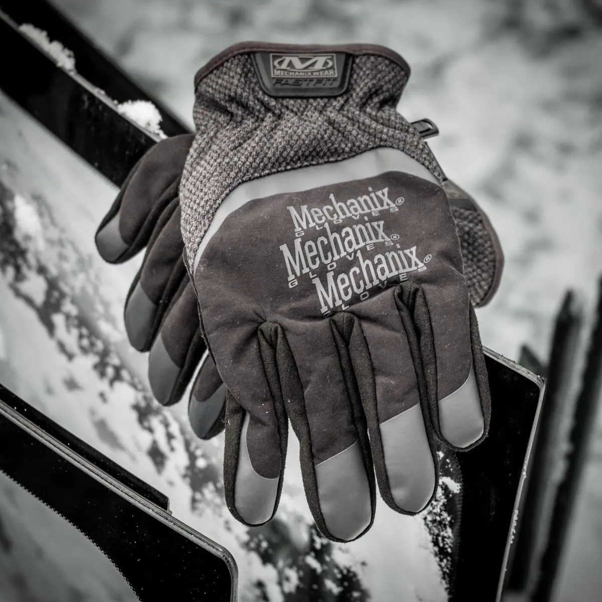 Перчатки тактические зимние Mechanix Wear® ColdWork™ FastFit®. Black/Grey 8