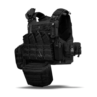 Комплект спорядження Vest Full (based on IBV) L/XL без балістичного захисту. Чорний