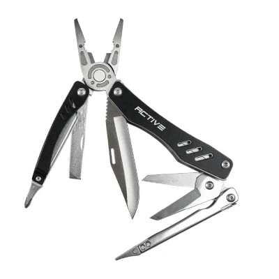 Мультитул Active Scitool. Алюминиевая рукоятка. Цвет - черный