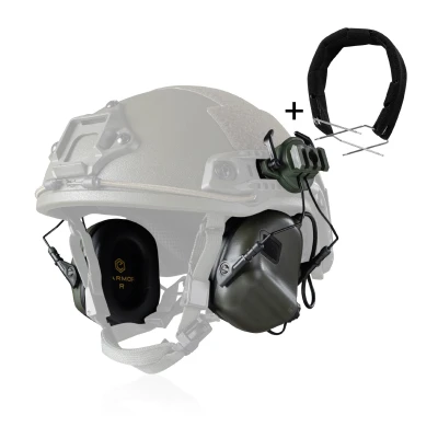 Активные наушники Earmor M31 в комплекте с дужкой/наголовьем. Олива