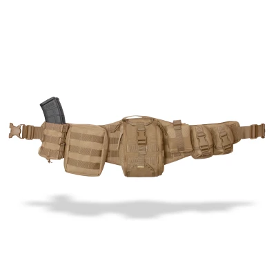 Комплект Modular Battle Belt S/M без баллистической защиты. Пояс с обвесами. Койот