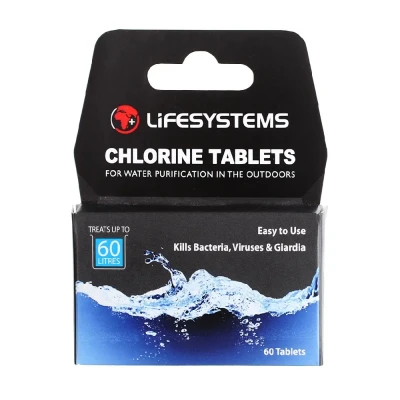Таблетки для дезинфекции воды Lifesystems Chlorine, 60 таблеток
