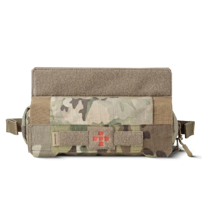 Аптечка тактическая горизонтальная Slim MP, влагостойкая. Мультикам