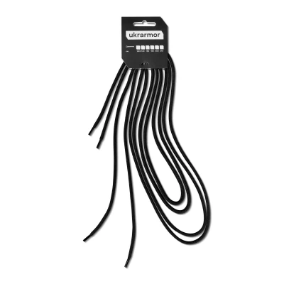 Шнурки для тактической и треккинговой обуви, 160 см. Черный